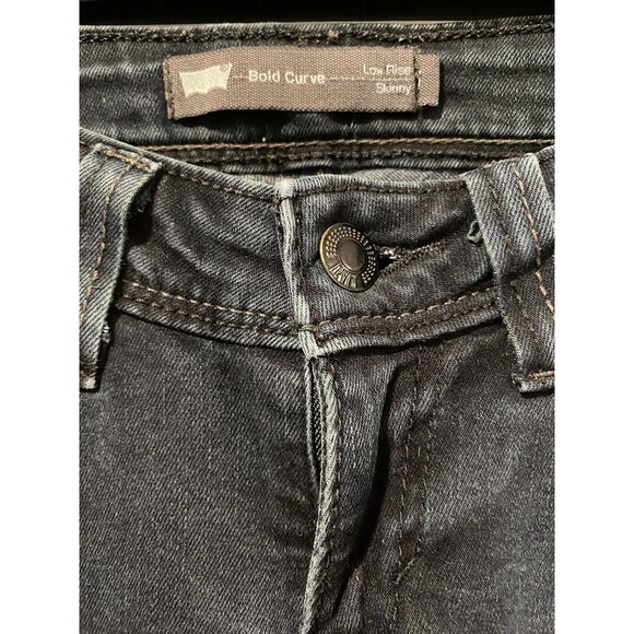 Levis Bold Curve Jeans Women 26" Low Rise Y2K Stretch Cotton Travel Workwear - Picture 2 of 8